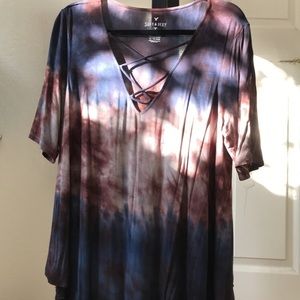 Mid Sleeve Tie Dye